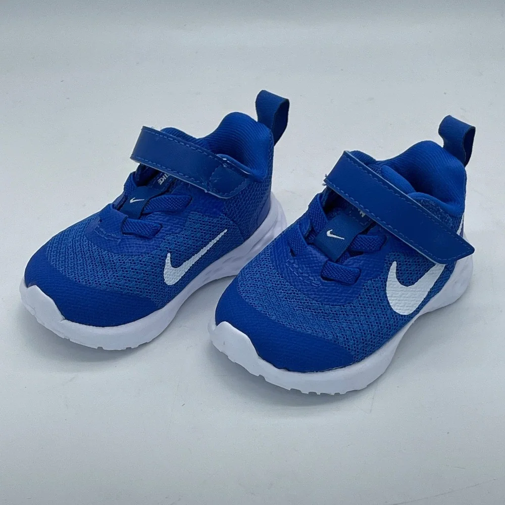 Nike Revolution 6 NN TDV Toddler Sneakers Blue White DD1094-411 Size 2C